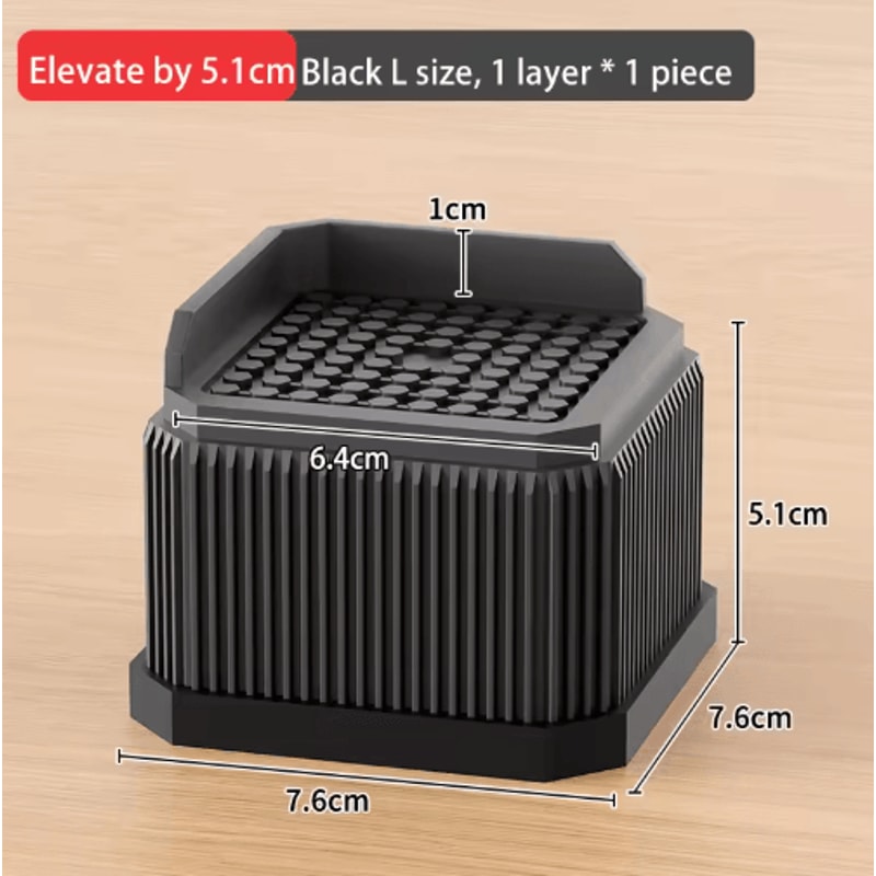 Adjustable Height Furniture Risers Heavy Duty Anti Slip Supports For Sofa Bed And Desk 24