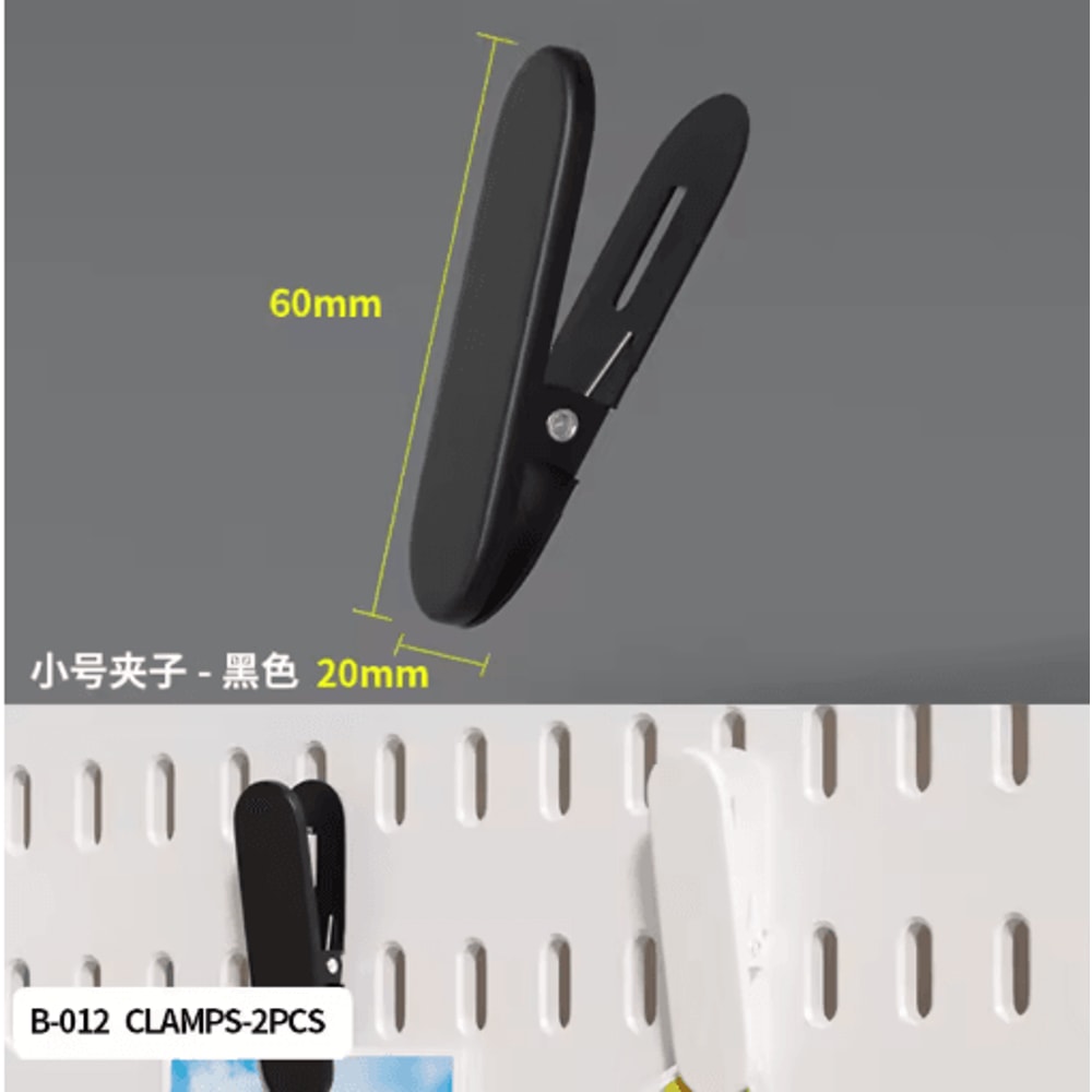 Pegboard Desktop Storage Kit Vertical And Clip Type Display Panels For Home Office 13