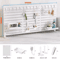 Pegboard Desktop Storage Kit Vertical And Clip Type Display Panels For Home Office 18