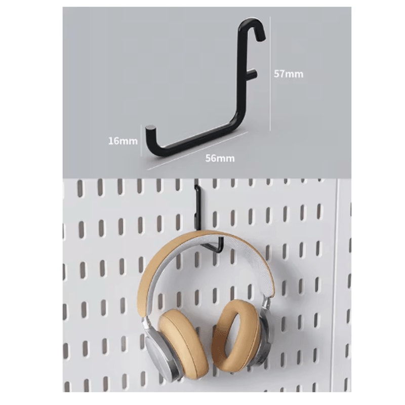 Gaming Gear Pegboard No Drill Wall Mounted Storage And Display For Study Gaming Rooms 5