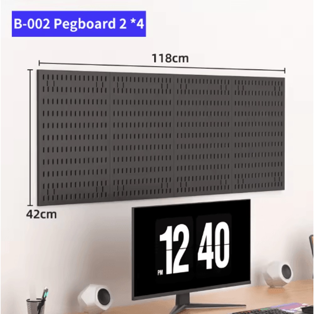 Gaming Gear Pegboard No Drill Wall Mounted Storage And Display For Study Gaming Rooms 27
