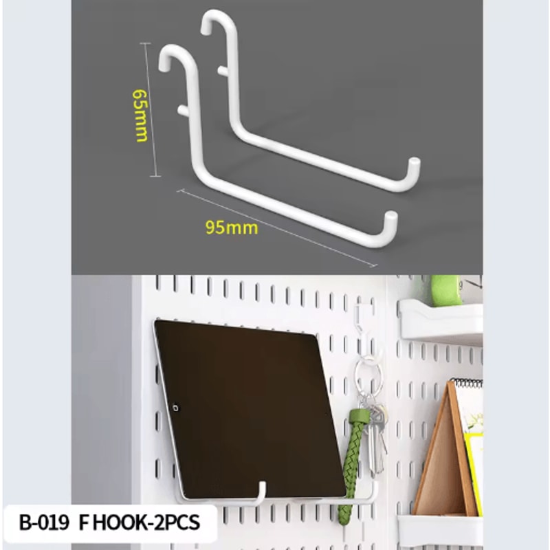 DIY Pegboard Wall Organizer Kit Modular No Drill Hanging Panels For Craft Rooms 4