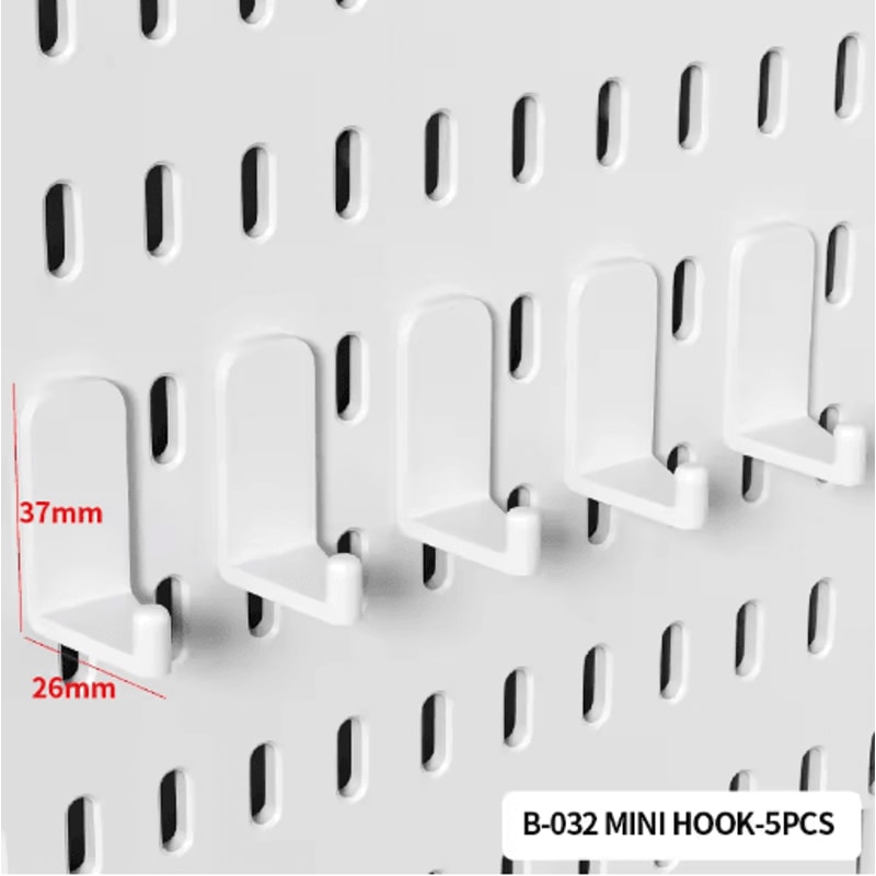 DIY Pegboard Wall Organizer Kit Modular No Drill Hanging Panels For Craft Rooms 8