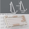 DIY Pegboard Wall Organizer Kit Modular No Drill Hanging Panels For Craft Rooms 16