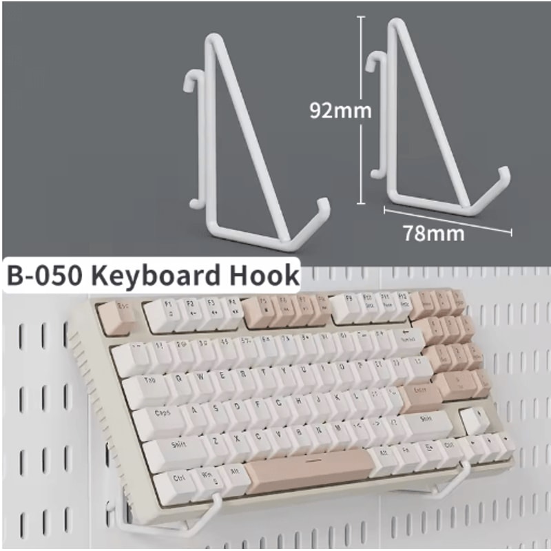 DIY Pegboard Wall Organizer Kit Modular No Drill Hanging Panels For Craft Rooms 16