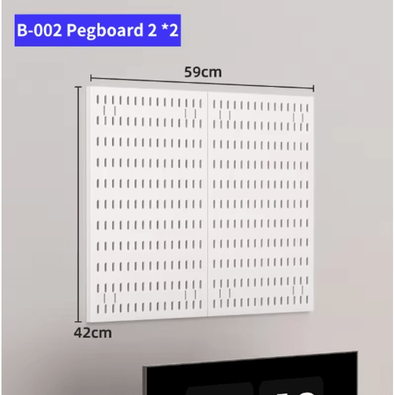 DIY Pegboard Wall Organizer Kit Modular No Drill Hanging Panels For Craft Rooms 28