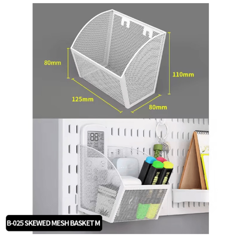 DIY Pegboard Wall Organizer Kit Modular No Drill Hanging Panels For Craft Rooms 29