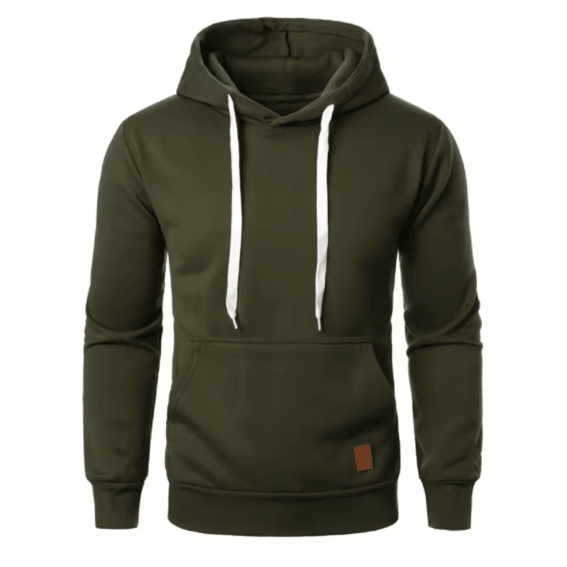 Mens Casual Hooded Pullover Hoodie Lightweight Drawstring Sweatshirt For Streetwear And Outdoor Wea 1