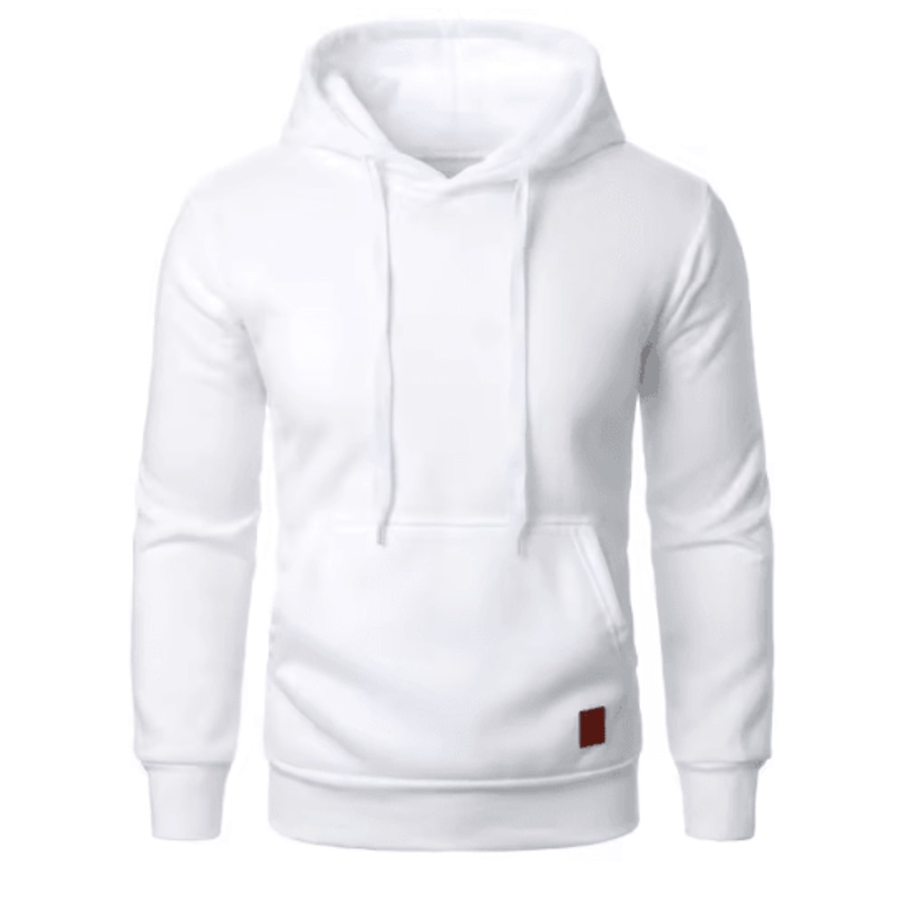 Mens Casual Hooded Pullover Hoodie Lightweight Drawstring Sweatshirt For Streetwear And Outdoor Wea 2