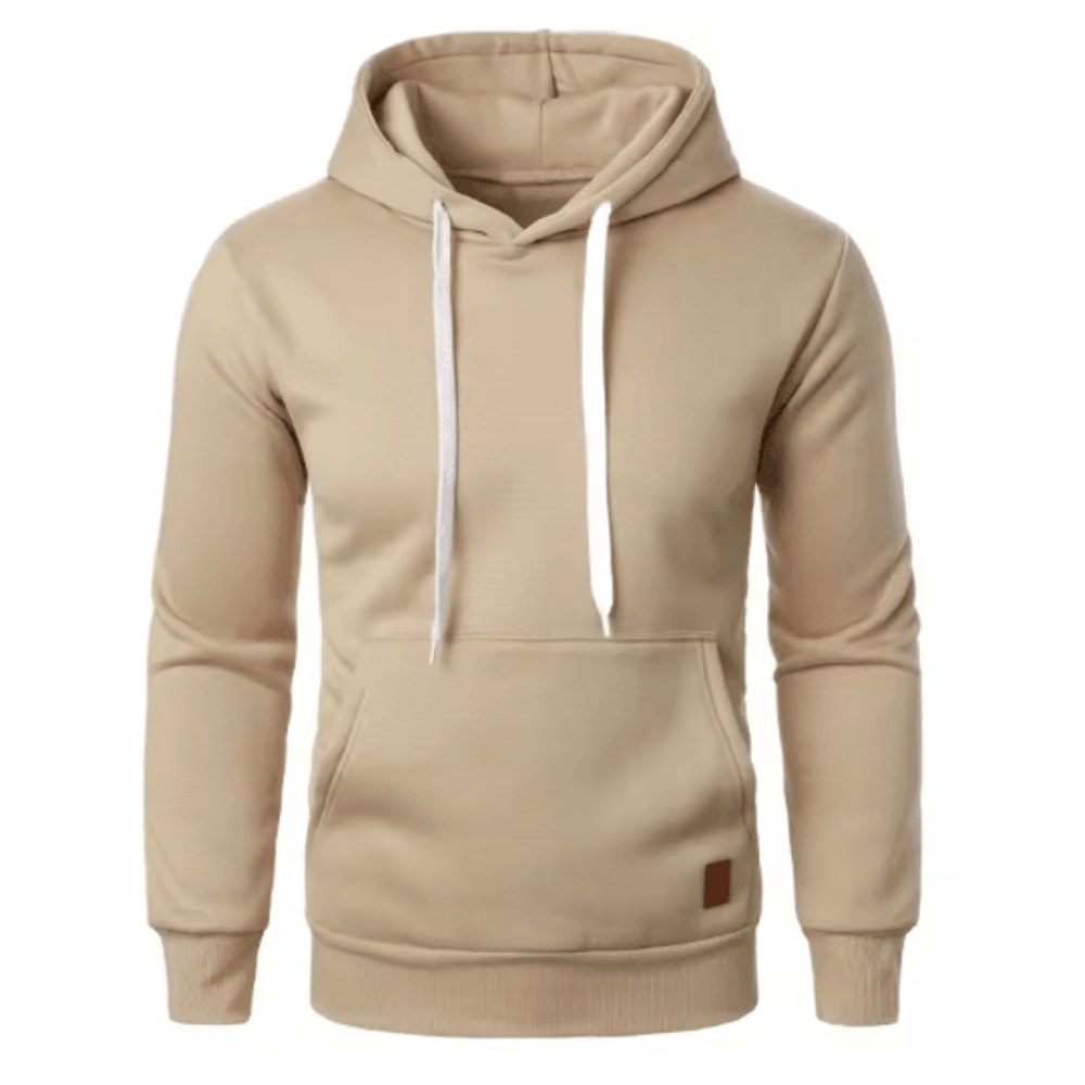 Mens Casual Hooded Pullover Hoodie Lightweight Drawstring Sweatshirt For Streetwear And Outdoor Wea 3