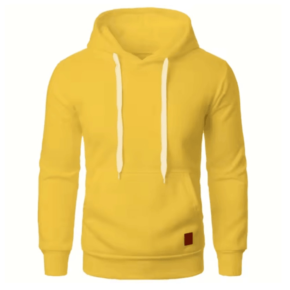 Mens Casual Hooded Pullover Hoodie Lightweight Drawstring Sweatshirt For Streetwear And Outdoor Wea 4