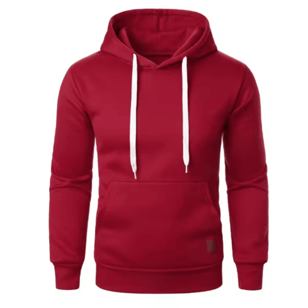 Mens Casual Hooded Pullover Hoodie Lightweight Drawstring Sweatshirt For Streetwear And Outdoor Wea 6