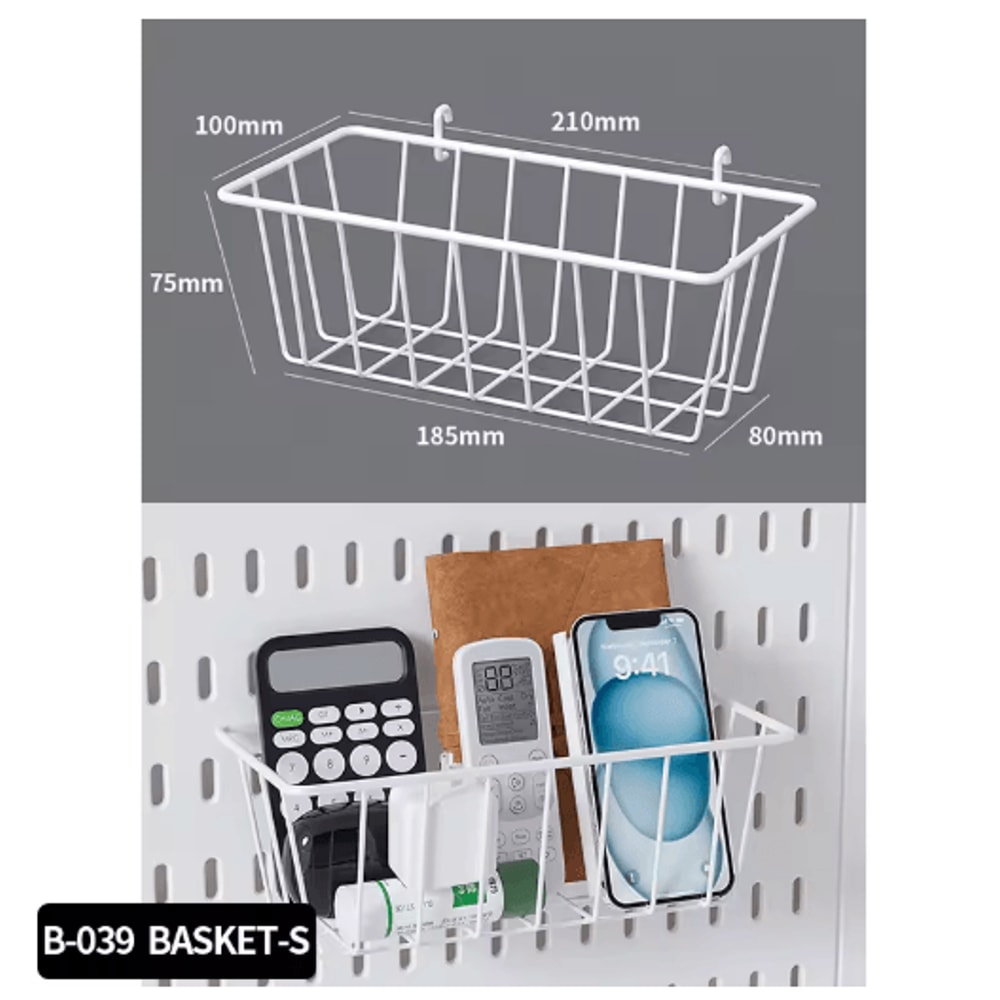 Standing Office Pegboard Storage No Drill Clip On Desktop Rack With DIY Accessories 0