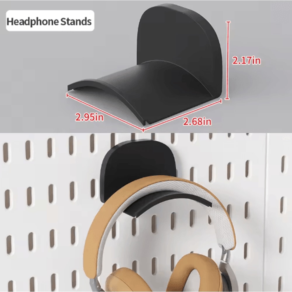 Standing Office Pegboard Storage No Drill Clip On Desktop Rack With DIY Accessories 12