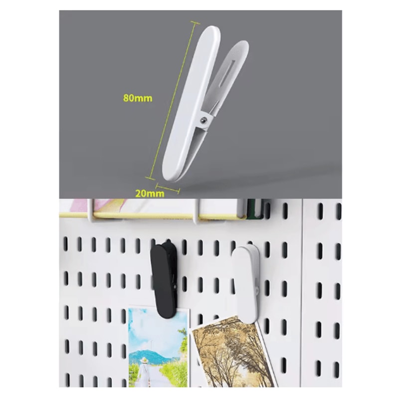 Standing Office Pegboard Storage No Drill Clip On Desktop Rack With DIY Accessories 18