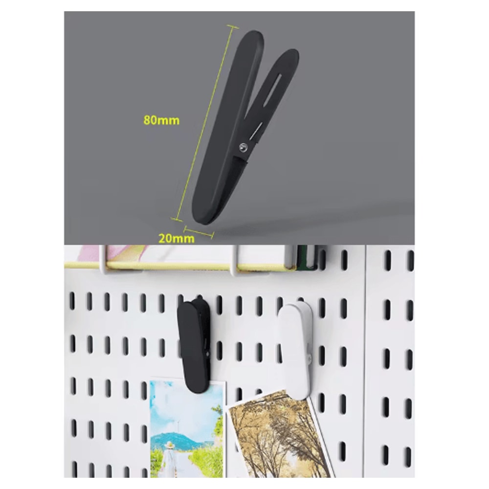 Standing Office Pegboard Storage No Drill Clip On Desktop Rack With DIY Accessories 19