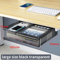 Self Adhesive Under Desk Drawer Drill Free Plastic Storage For Office And Home 12