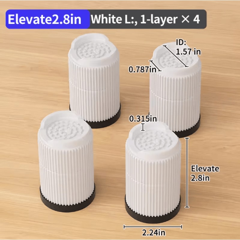 Stackable Furniture Heightening Pads Heavy Duty Anti Slip Risers For Tables Chairs And Beds 7