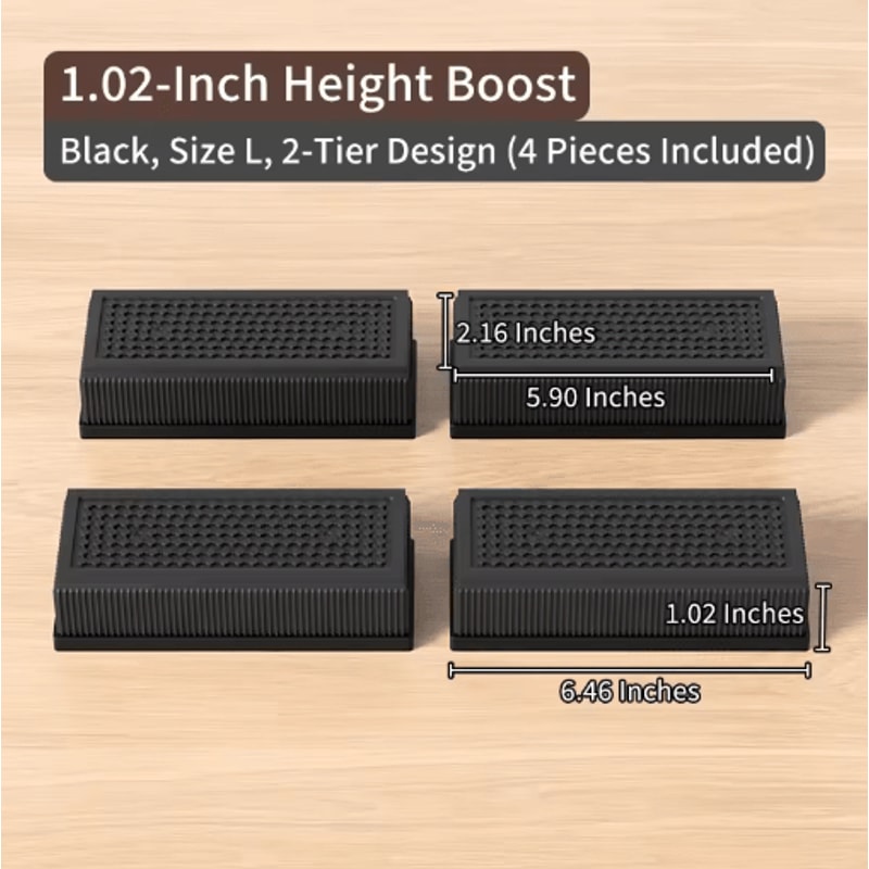 Stackable Furniture Heightening Pads Heavy Duty Anti Slip Risers For Tables Chairs And Beds 20