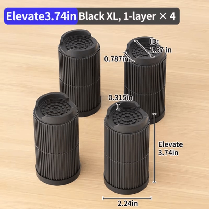 Stackable Furniture Heightening Pads Heavy Duty Anti Slip Risers For Tables Chairs And Beds 22