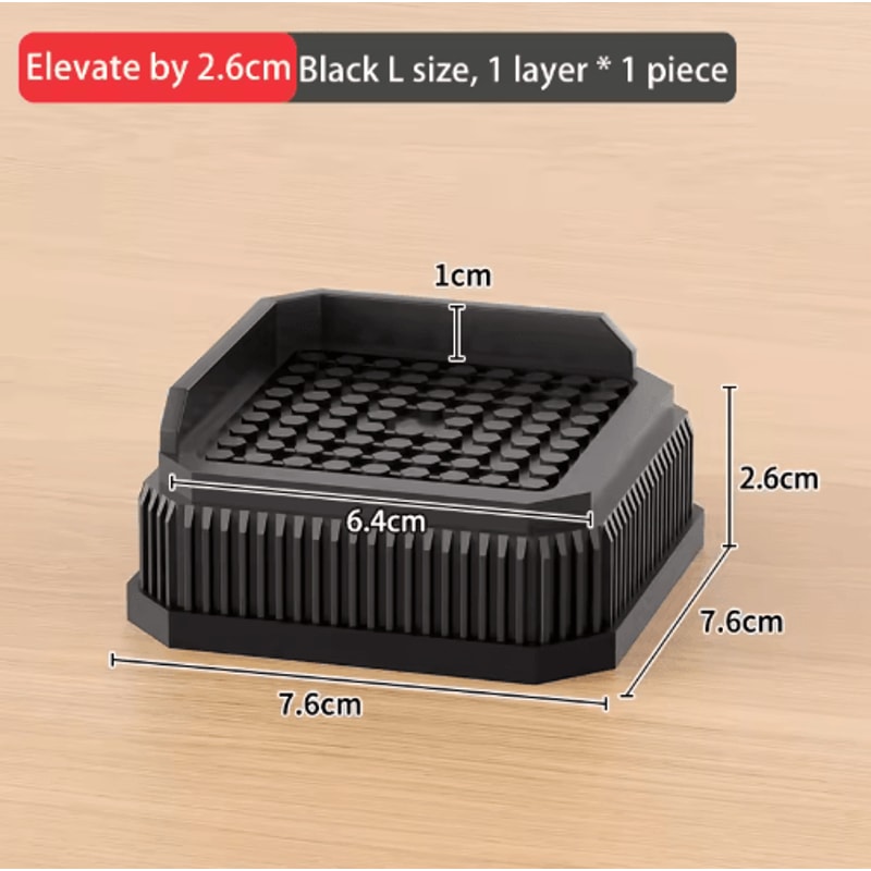 Stackable Furniture Heightening Pads Heavy Duty Anti Slip Risers For Tables Chairs And Beds 26