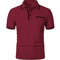 Mens Short Sleeve Polo Shirt Breathable Loose Fit Casual Summer Top With Pocket 0