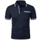 Mens Short Sleeve Polo Shirt Breathable Loose Fit Casual Summer Top With Pocket 4