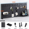 Desktop Pegboard Storage Kit Stand Up Clip On Panels For Home Office And Study Organization 3