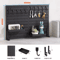Desktop Pegboard Storage Kit Stand Up Clip On Panels For Home Office And Study Organization 8