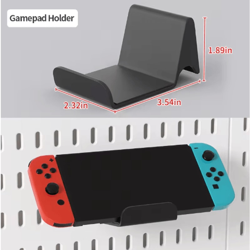 Desktop Pegboard Storage Kit Stand Up Clip On Panels For Home Office And Study Organization 20