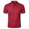 Mens Short Sleeve Collar T Shirt Casual Summer Polo Shirt With Breathable Loose Fit 0