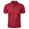 Mens Short Sleeve Collar T Shirt Casual Summer Polo Shirt With Breathable Loose Fit 0