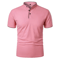 Mens Short Sleeve Collar T Shirt Casual Summer Polo Shirt With Breathable Loose Fit 3