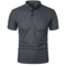 Mens Short Sleeve Collar T Shirt Casual Summer Polo Shirt With Breathable Loose Fit 4