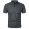 Mens Short Sleeve Collar T Shirt Casual Summer Polo Shirt With Breathable Loose Fit 4