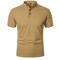 Mens Short Sleeve Collar T Shirt Casual Summer Polo Shirt With Breathable Loose Fit 5