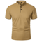 Mens Short Sleeve Collar T Shirt Casual Summer Polo Shirt With Breathable Loose Fit 5