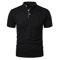 Mens Short Sleeve Collar T Shirt Casual Summer Polo Shirt With Breathable Loose Fit 6