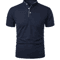 Mens Short Sleeve Collar T Shirt Casual Summer Polo Shirt With Breathable Loose Fit 8