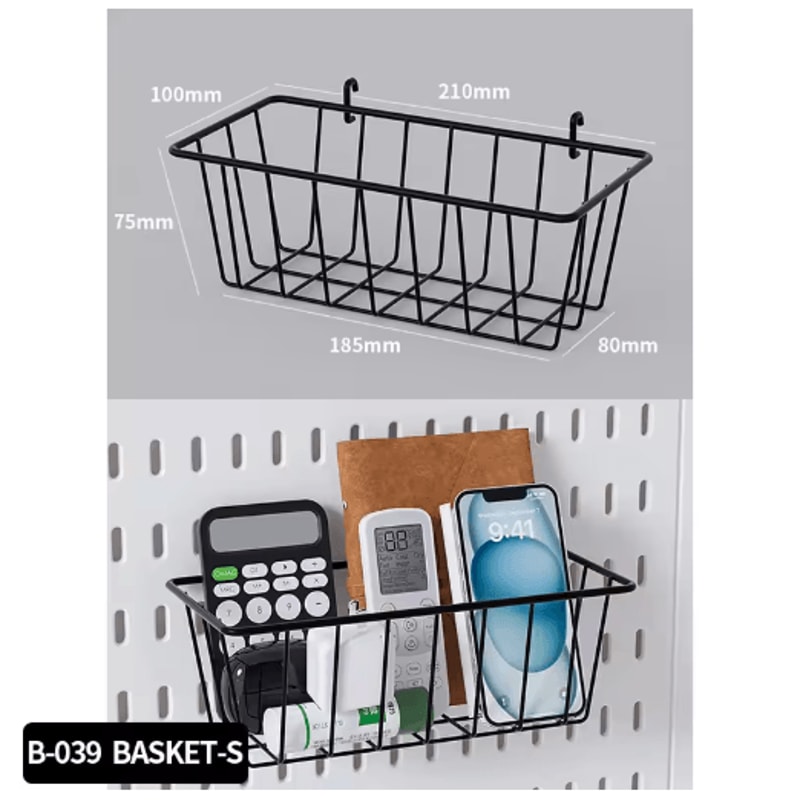 Desktop Storage Pegboard Upright Or Clip On Organizer For Home Office Shelves 12