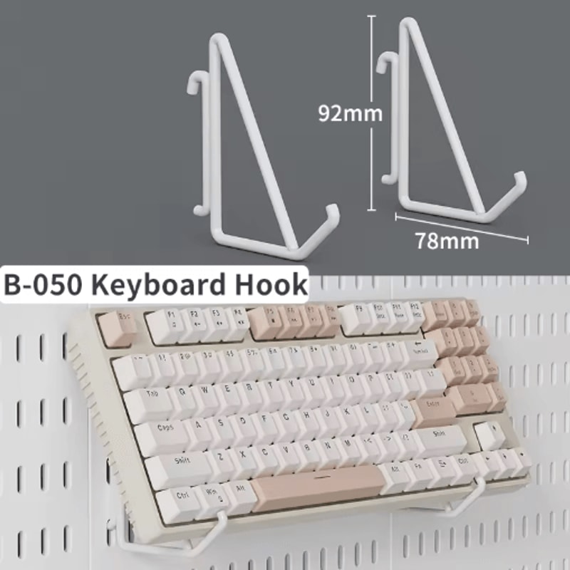 Desktop Storage Pegboard Upright Or Clip On Organizer For Home Office Shelves 13