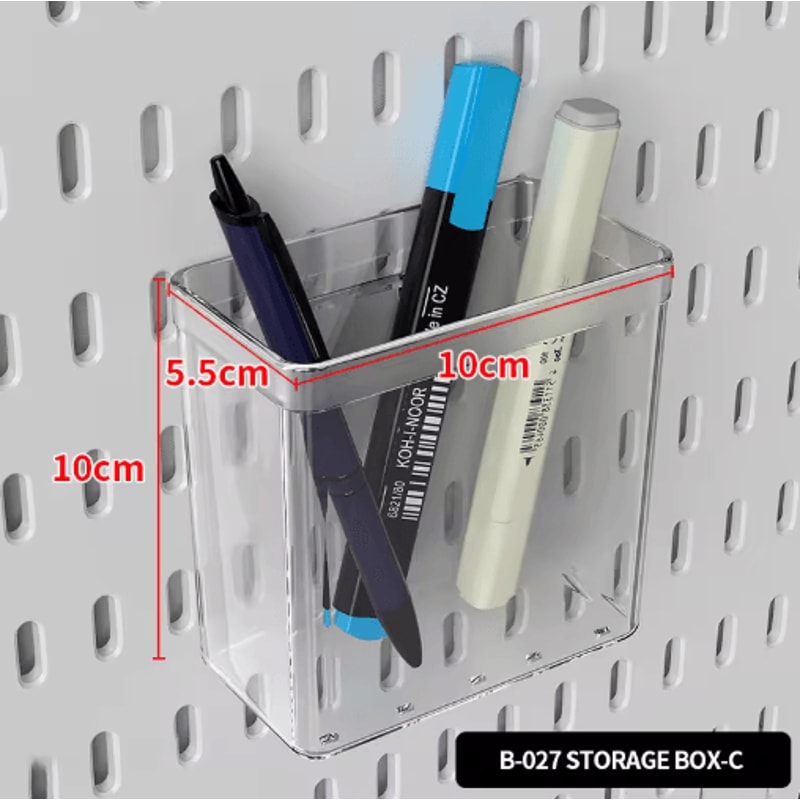 Desktop Storage Pegboard Upright Or Clip On Organizer For Home Office Shelves 15