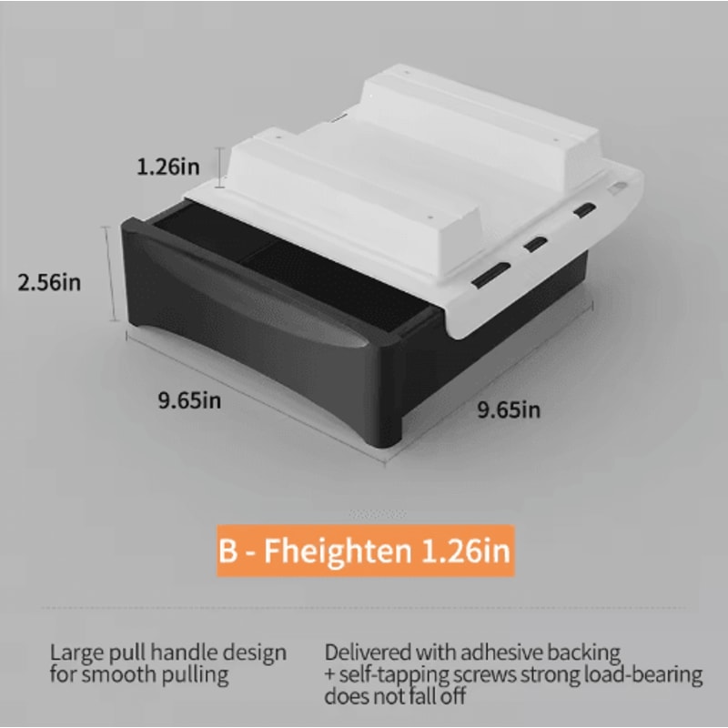 Small Under Desk Storage Cabinet Mobile Pedestal With Hidden Drawer And Cable Management 4