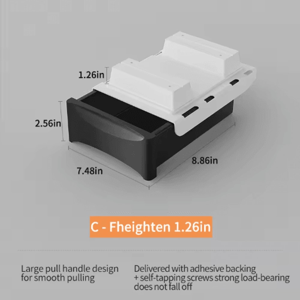 Small Under Desk Storage Cabinet Mobile Pedestal With Hidden Drawer And Cable Management 7