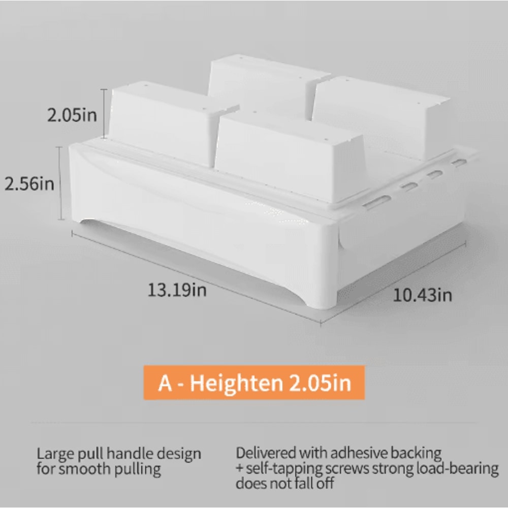 Small Under Desk Storage Cabinet Mobile Pedestal With Hidden Drawer And Cable Management 9