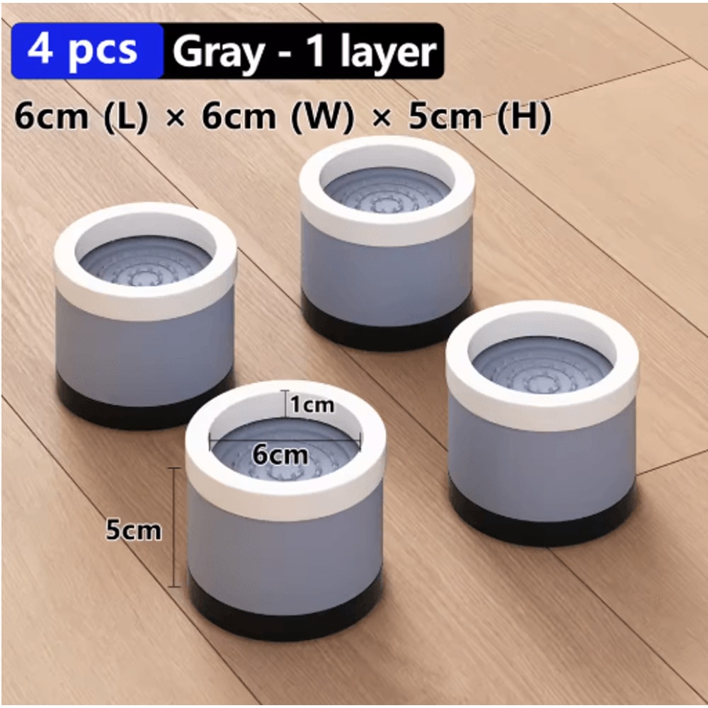 Stackable Furniture Heightening Foot Pads Adjustable Table Cabinet And Bed Leg Risers 3