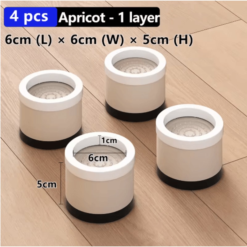 Universal Furniture Foot Pads Moisture Proof Shock Absorbing Leg Riser Base For Tables And Cabinets 12