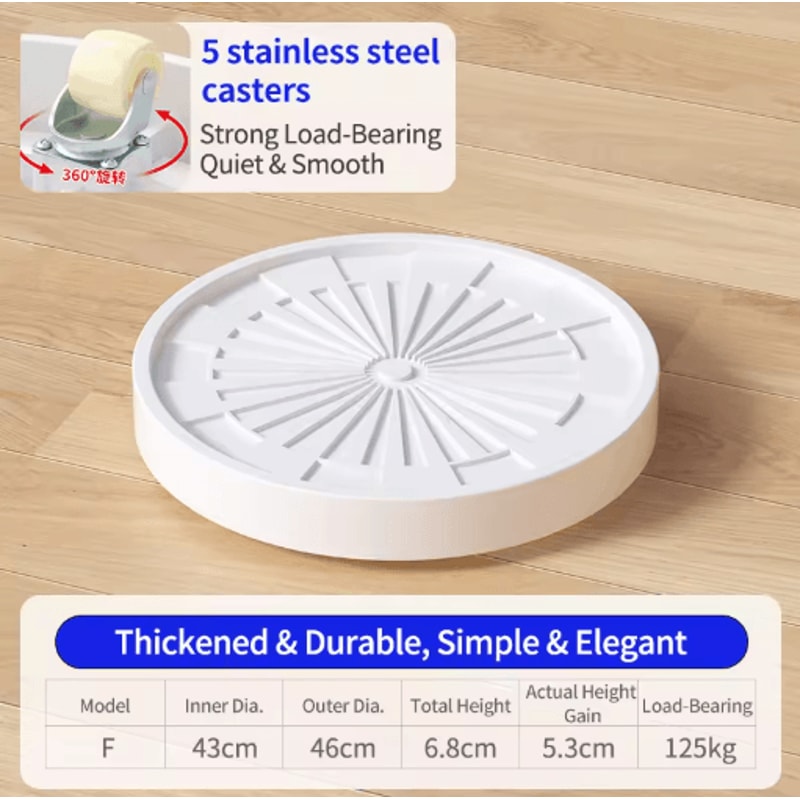 Modern Ultra Slim Caster Plant Pot Tray Ins Style Movable Base With Wheels 1