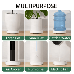 modern ultra slim caster plant pot tray ins style movable base with wheels