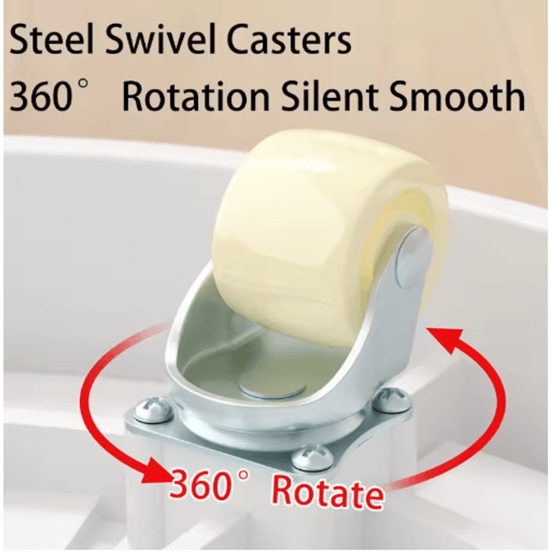 Modern Ultra Slim Caster Plant Pot Tray Ins Style Movable Base With Wheels 14